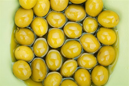 Green olives in olive oil Stock Photo - Budget Royalty-Free & Subscription, Code: 400-07545169