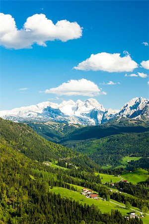 phbcz (artist) - view to Dachstein from the west, Upper Austria-Styria, Austria Stockbilder - Microstock & Abonnement, Bildnummer: 400-07545370