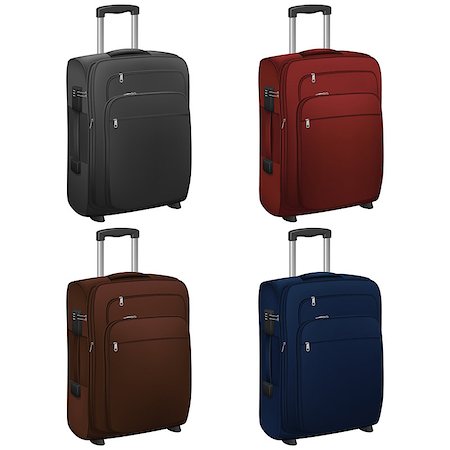 simsearch:400-04520169,k - Layered vector illustration of Trolley Case with different color. Photographie de stock - Aubaine LD & Abonnement, Code: 400-07546630