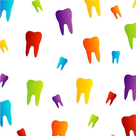 Tooth wallpaper for dentist Stock Photo - Budget Royalty-Free & Subscription, Code: 400-07546995