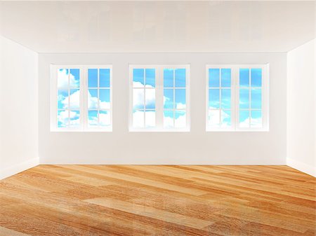 simsearch:400-06080334,k - Empty room with new parquet floor Photographie de stock - Aubaine LD & Abonnement, Code: 400-07549130