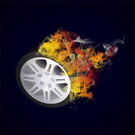 smoke isolated - Car wheel in the colored smoke. Sport concept Stock Photo - Budget Royalty-Free & Subscription, Code: 400-07549878