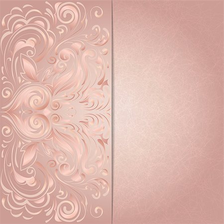 background for invitation with pink floral pattern, eps 10 Stock Photo - Budget Royalty-Free & Subscription, Code: 400-07554874