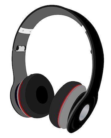 simsearch:400-04838289,k - Headphones. EPS 10 vector sketch illustration without transparency and meshes. Stock Photo - Budget Royalty-Free & Subscription, Code: 400-07554872