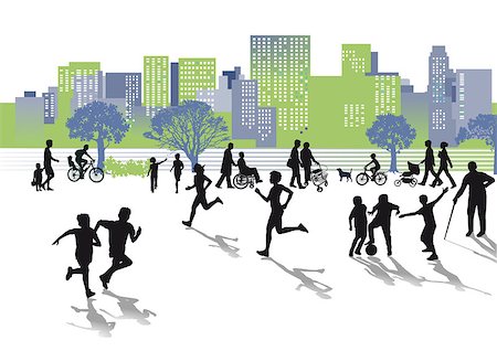 Leisure in the city Photographie de stock - Aubaine LD & Abonnement, Code: 400-07555098