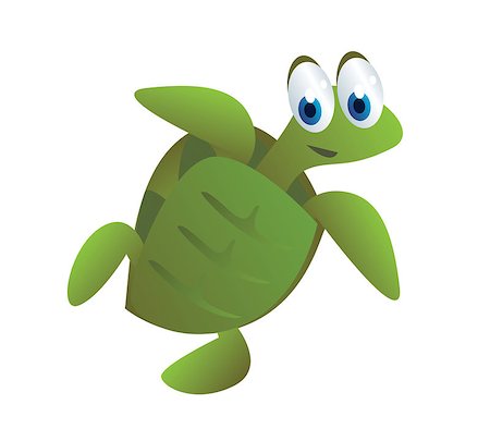 simsearch:400-06180113,k - cute green turtle cartoon posing Stock Photo - Budget Royalty-Free & Subscription, Code: 400-07555262