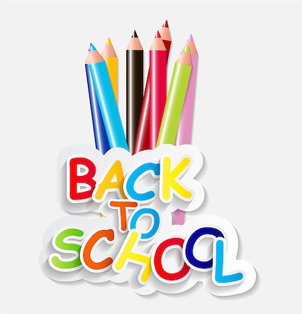 simsearch:400-08166124,k - Back to School Concept Vector Illustration. EPS10 Fotografie stock - Microstock e Abbonamento, Codice: 400-07555478