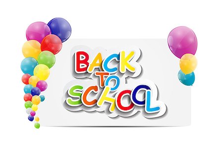 simsearch:400-08166124,k - Back to School Concept Vector Illustration. EPS10 Fotografie stock - Microstock e Abbonamento, Codice: 400-07555483