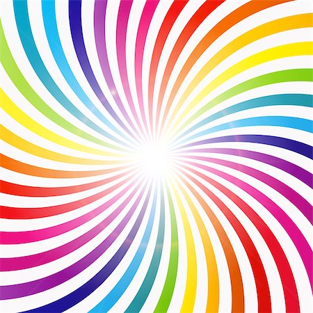 fashion abstract wallpaper - Abstract Rainbow Hypnotic Background Vector Illustration Stock Photo - Budget Royalty-Free & Subscription, Code: 400-07555502