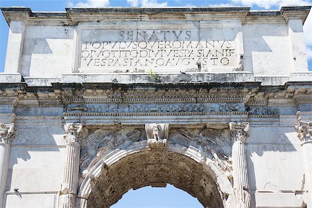 starmaro (artist) - particular of the arch of titus in Rome Stock Photo - Budget Royalty-Free & Subscription, Code: 400-07555647