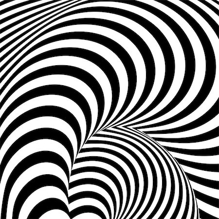 Design monochrome whirl movement illusion background. Abstract stripe torsion backdrop. Vector-art illustration Stock Photo - Budget Royalty-Free & Subscription, Code: 400-07555736