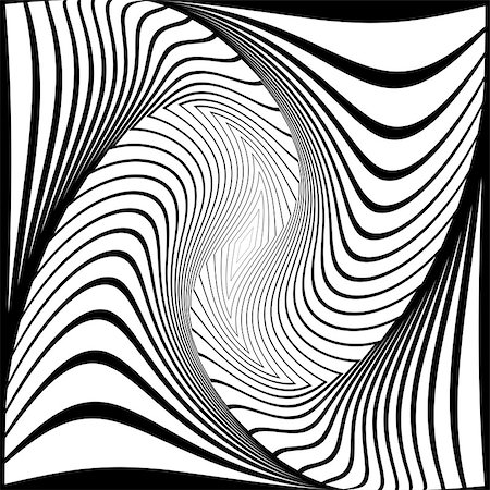 simsearch:400-07717373,k - Design monochrome vortex movement illusion background. Abstract stripy torsion backdrop. Vector-art illustration Foto de stock - Super Valor sin royalties y Suscripción, Código: 400-07555791