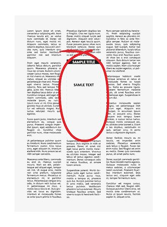 financial highlights - vector newspaper with highlighted empty place for your text or advertisement Stock Photo - Budget Royalty-Free & Subscription, Code: 400-07556173