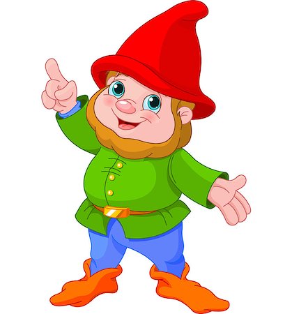 simsearch:400-05683592,k - Illustration of cute Gnome presenting Stock Photo - Budget Royalty-Free & Subscription, Code: 400-07556322