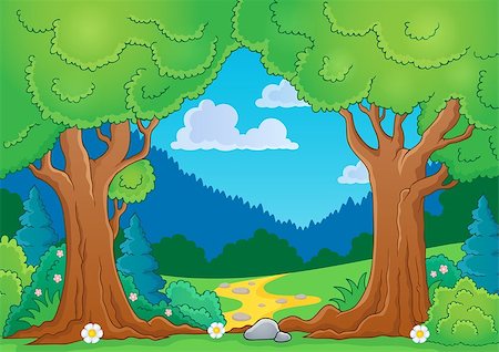 simsearch:400-08621985,k - Tree theme image 8 - eps10 vector illustration. Stock Photo - Budget Royalty-Free & Subscription, Code: 400-07556785