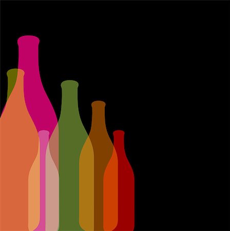 shawlinmohd (artist) - Background with colorful bottles Fotografie stock - Microstock e Abbonamento, Codice: 400-07557522