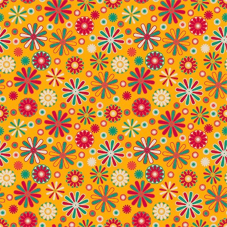 Seamless pattern - simple flower background Stock Photo - Budget Royalty-Free & Subscription, Code: 400-07557618