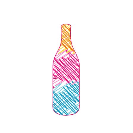 party beverage sketches - Bottle with circles Stock Photo - Budget Royalty-Free & Subscription, Code: 400-07557779