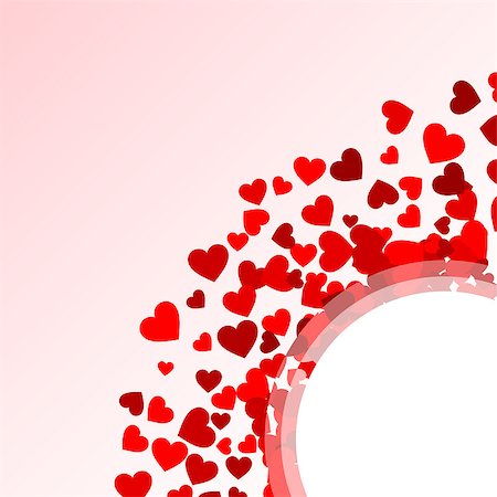 Background with red hearts Foto de stock - Super Valor sin royalties y Suscripción, Código: 400-07557795