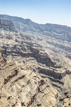 simsearch:400-07557664,k - Image of canyon on mountain Jebel Shams in Oman Stock Photo - Budget Royalty-Free & Subscription, Code: 400-07550038