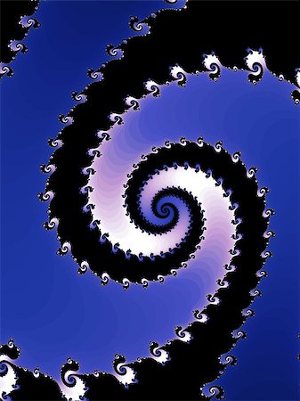 simsearch:400-07656707,k - Digital computer graphic - rendering. Patterned fractal spiral for design. Stock Photo - Budget Royalty-Free & Subscription, Code: 400-07550671