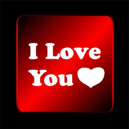 simsearch:400-07265035,k - Text I love you with heart on a black background Stock Photo - Budget Royalty-Free & Subscription, Code: 400-07550699