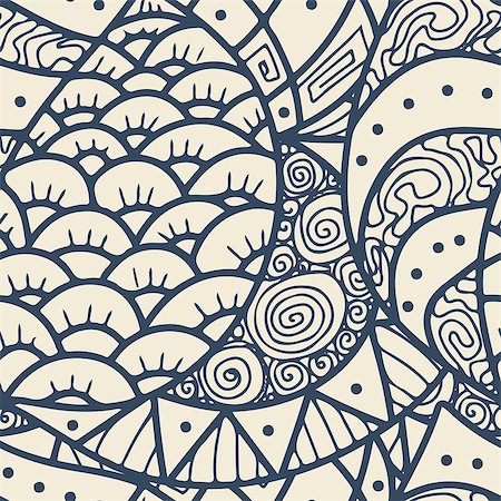 simsearch:400-07833221,k - Seamless pattern in doodle style.Vector illustration. Stock Photo - Budget Royalty-Free & Subscription, Code: 400-07550905