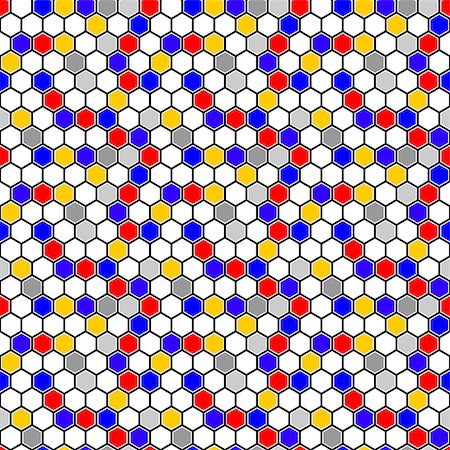 simsearch:400-07518662,k - Design seamless colorful mosaic hexagon pattern. Abstract geometrical decorative background. Vector art Fotografie stock - Microstock e Abbonamento, Codice: 400-07551545