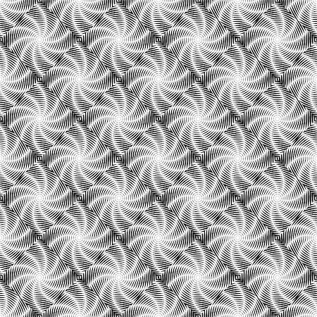 simsearch:400-07631184,k - Design seamless monochrome vortex twisting pattern. Abstract decorative stripy textured background. Vector art Stockbilder - Microstock & Abonnement, Bildnummer: 400-07551543