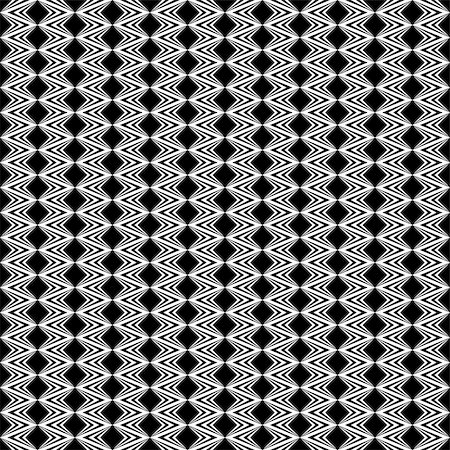 simsearch:400-07507345,k - Design seamless diamond geometric zigzag pattern. Abstract monochrome decorative background. Vector art Foto de stock - Royalty-Free Super Valor e Assinatura, Número: 400-07551561