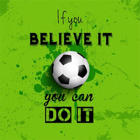 earth vector south america - Grunge style football or soccer background with inspirational quote Stock Photo - Budget Royalty-Free & Subscription, Code: 400-07551604
