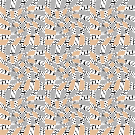 Design seamless monochrome movement illusion geometric pattern. Abstract distortion textured background. Vector art Fotografie stock - Microstock e Abbonamento, Codice: 400-07551631