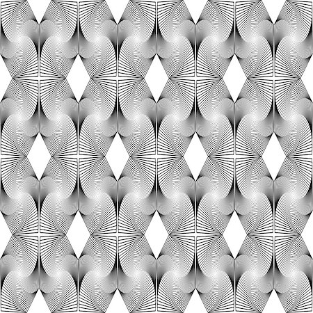 simsearch:400-07631287,k - Design seamless monochrome decorative diamond geometric pattern. Abstract diagonal trellised textured background. Vector art Stock Photo - Budget Royalty-Free & Subscription, Code: 400-07551632