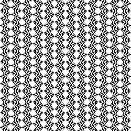 simsearch:400-07518662,k - Design seamless diamond geometric zigzag pattern. Abstract monochrome decorative background. Vector art Fotografie stock - Microstock e Abbonamento, Codice: 400-07551640