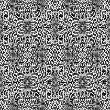 simsearch:400-07507345,k - Design seamless monochrome decorative flower pattern. Abstract lacy diagonal textured background. Vector art Foto de stock - Royalty-Free Super Valor e Assinatura, Número: 400-07551716