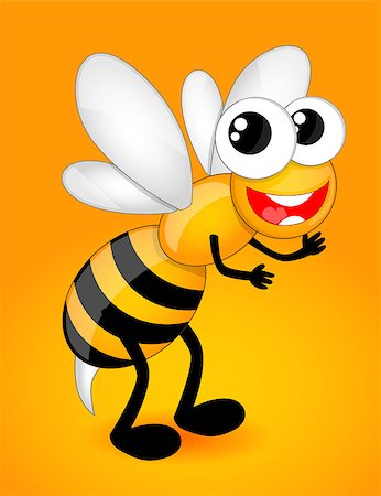 Cartoon bee Stock Photo - Budget Royalty-Free & Subscription, Code: 400-07552703