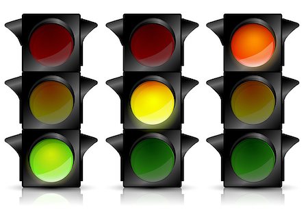 stop sign intersection - Traffic lights Stock Photo - Budget Royalty-Free & Subscription, Code: 400-07552764