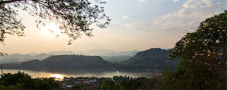 View ancient city at Luang Prabang, Laos Stock Photo - Budget Royalty-Free & Subscription, Code: 400-07553765