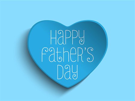 father's day - Vector - Happy Fathers Day Blue Heart Background Stock Photo - Budget Royalty-Free & Subscription, Code: 400-07553917