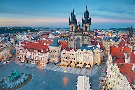 simsearch:400-09063849,k - Image of Prague, capital city of Czech Republic, during sunset. Stock Photo - Budget Royalty-Free & Subscription, Code: 400-07553945