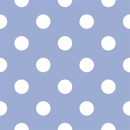 Seamless pattern or tile vector background with white polka dots on a pastel blue background. For web design, desktop wallpaper, kids background, art, decoration or scrapbook. Stock Photo - Budget Royalty-Free & Subscription, Code: 400-07553949