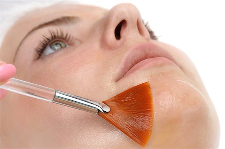 starush (artist) - beauty salon, facial peeling mask with retinol and fruit acids Stockbilder - Microstock & Abonnement, Bildnummer: 400-07567523