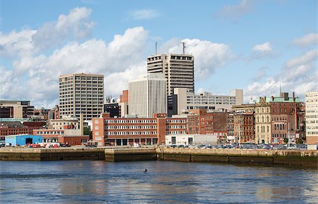 small town downtown canada - View of downtown St Johns, Newfoundland in Canada from the sea Stock Photo - Budget Royalty-Free & Subscription, Code: 400-07567593