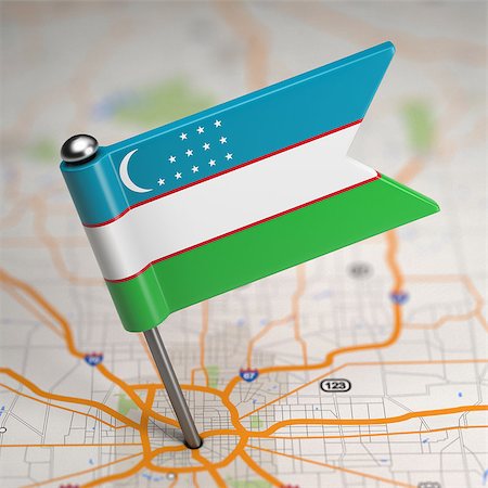 simsearch:400-07297651,k - Small Flag of Uzbekistan on a Map Background with Selective Focus. Stock Photo - Budget Royalty-Free & Subscription, Code: 400-07568150