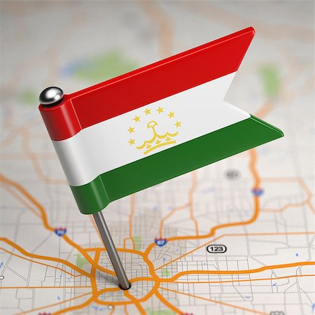 simsearch:400-07297651,k - Small Flag Republic of Tajikistan on a Map Background with Selective Focus. Stock Photo - Budget Royalty-Free & Subscription, Code: 400-07568240
