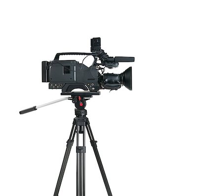 simsearch:400-04437995,k - Professional digital video camera, isolated on white background Photographie de stock - Aubaine LD & Abonnement, Code: 400-07568417