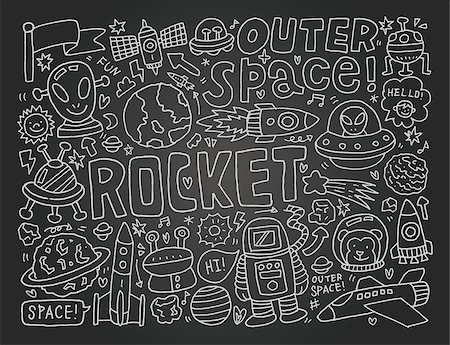 doodle space element Stock Photo - Budget Royalty-Free & Subscription, Code: 400-07568753