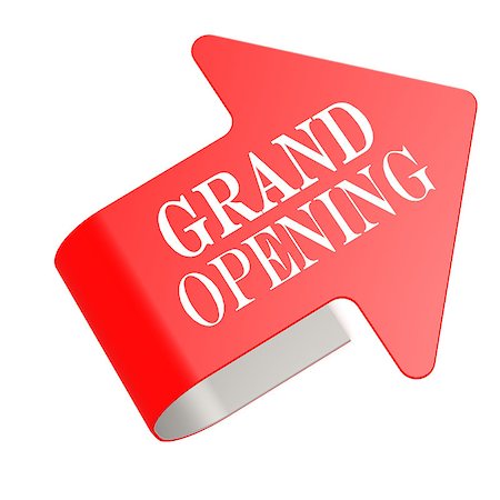 Grand opening twist label Stock Photo - Budget Royalty-Free & Subscription, Code: 400-07568926