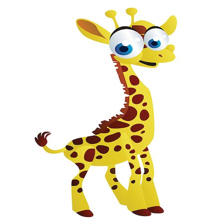 simsearch:400-08114943,k - funny giraffe cartoon smiling Stock Photo - Budget Royalty-Free & Subscription, Code: 400-07569243