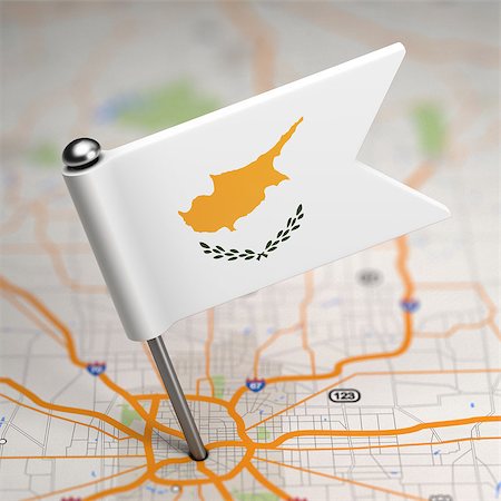 simsearch:400-08295940,k - Small Flag of Cyprus on a Map Background with Selective Focus. Stock Photo - Budget Royalty-Free & Subscription, Code: 400-07569319